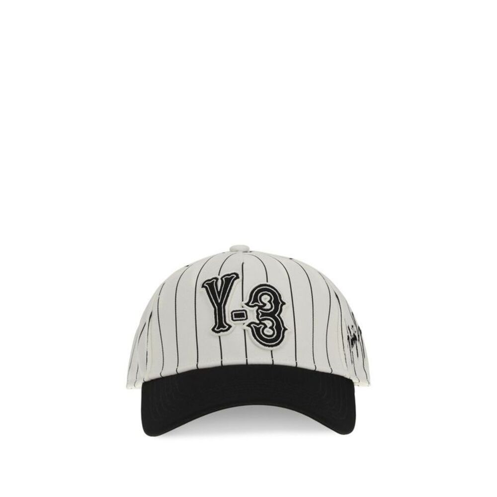 Y-3 White Polyester Cap (Baseball Men's Hat)